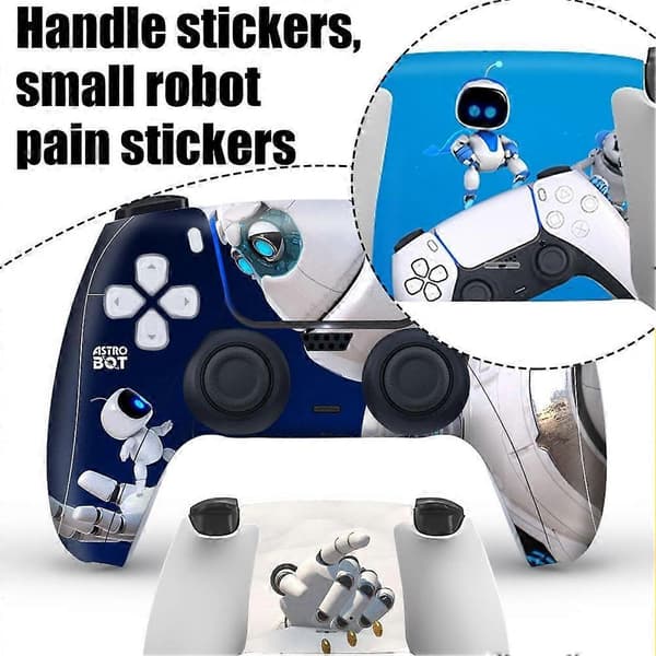 PS5-kontrollerklistremerke Liten robot med bakdeksel 707 1pcs
