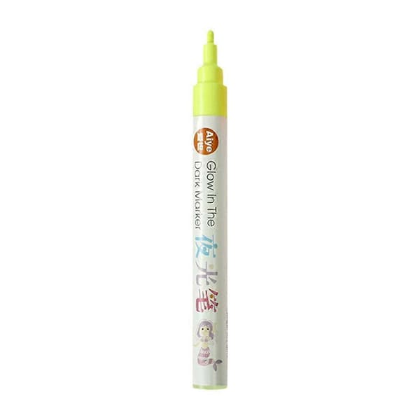 Glødende i mørket tusj DIY Graffiti Fluorescerende Lysende Penn yellow/1pc
