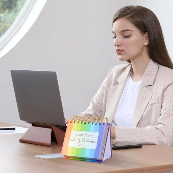 Motiverande skrivbordskalender, Inspirerande stående kalender Sida per dag - Inspirerande skrivbordskalender Daglig kalender Skrivbordstillbehör