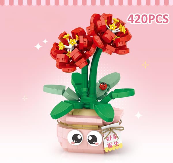 Miniatyrkrukväxt suckulent byggklossar (Amaryllis)
