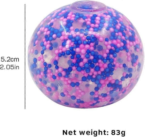 Stressbolde Legetøj, Bløde Klemmebolde Sensorisk Fidget Legetøj Sæt, Stressbold Til Børn Og Voksne Med Angstlindring, Autisme Og ADHD