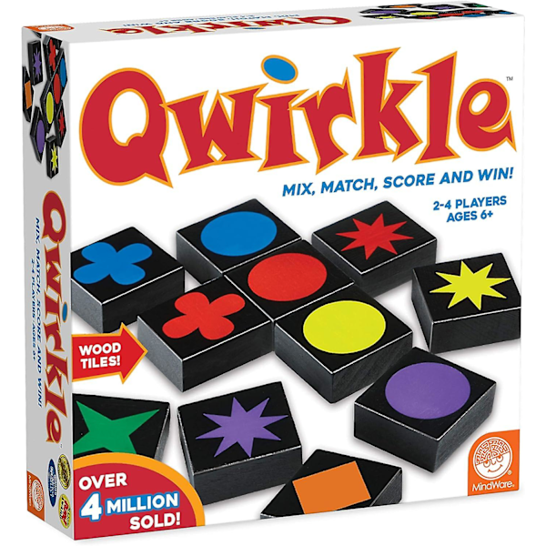 | Qwirkle UK Edition (NEW) | Board Game | Ages 5+ | 2-4 Players | 45 Minutes Playing Time