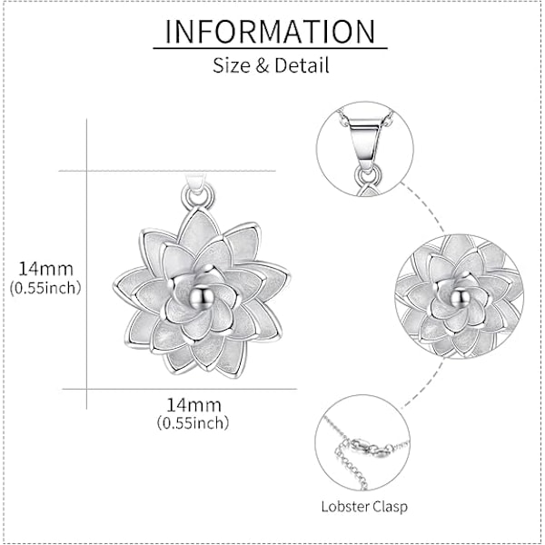 Huomio/Lohikäärme/Lotus/Caduceus/Sieni/Sudenkorento Kaulakoru Sterlinghopea Riippuva Kaulakoru Lahjat Syntymäpäivälle Vuosipäivälle Naisille Tytölle