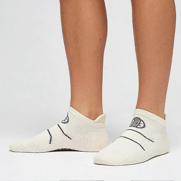 Ankelløpesokker for menn, atletiske polstrede lave E6M-sokker Sport I6S1 Black 1pair EU36-45