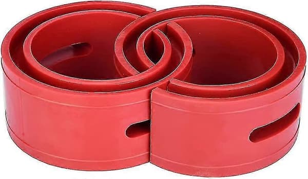 2 stk. Rød Bil Støddæmper, Universal Buffer Fjeder Bumper Pude Type (rød)(b)