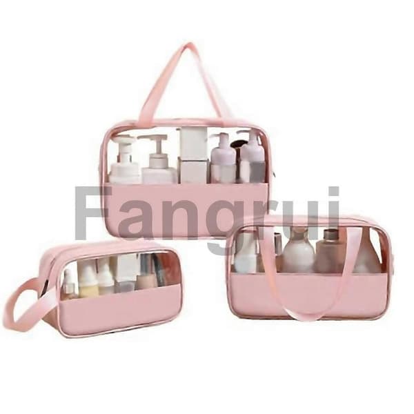 Necessär för resa, transparent necessärset, 3 st necessärer