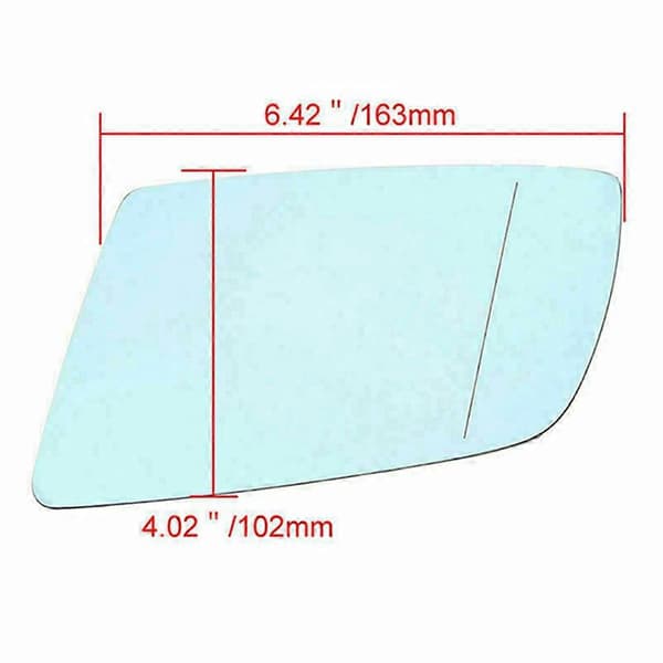 Vasen ja oikea oven sivupeilin lasi lämmitetty taustalevyllä Bmw 5-sarjan E60 E61 E63 E64 2003-2010 51167251650 Bleu