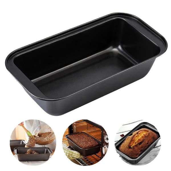 Bageform Non-stick Praktisk Sort Non-stick Kulstofstål Kagebrød Bageform til Chokoladebrownies