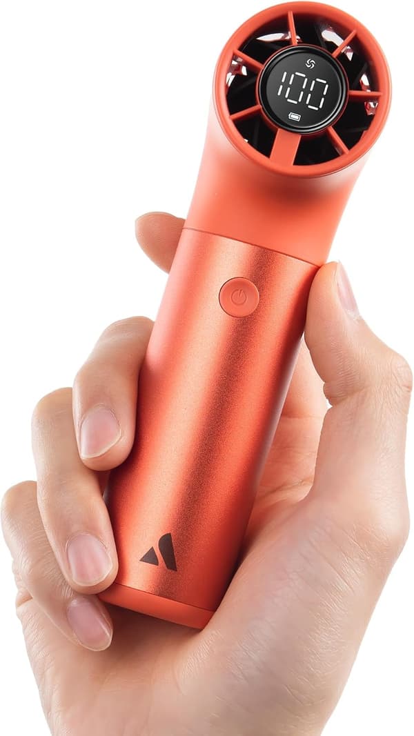 Bærbar vifte, kraftig mini bærbar vifte, oransje