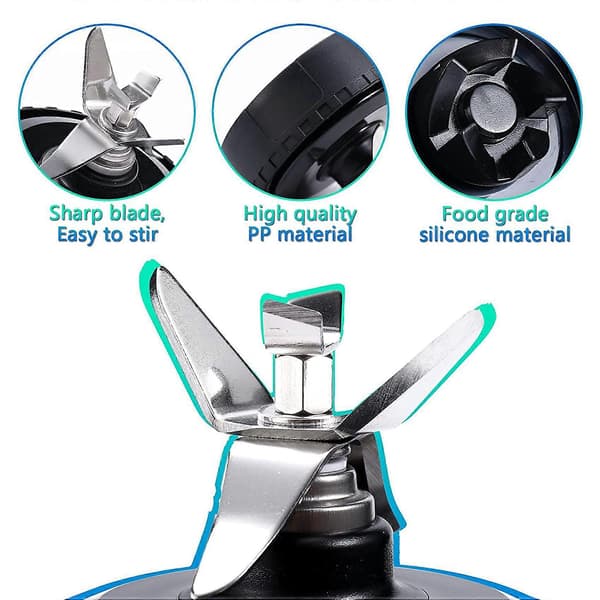 Blender til Nutri Ninja, 5-finnet udsugningsblad til QB3000/QB3000SSW Comme le montre