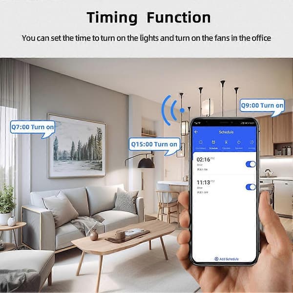 TUYA Smart WIFI Energimåler 1P Strømbryter med Kwh-måling, Overvåking Timerrelé og Lekkasjebeskyttelse 63A 63A