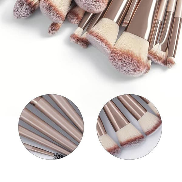 20 stk. Makeupbørstesæt til Øjenskygge og Kosmetik