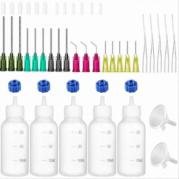 30 ml precisionslimapplikatorflaska med fin spets, set om 1