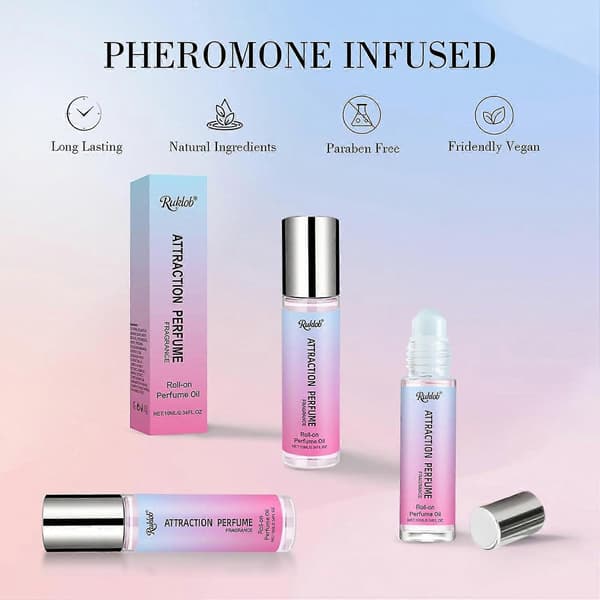 Feromonparfumer til kvinder, Roll-on parfume, langtidsholdbare parfumeolier til kvinder, Rejsestørrelse - 0,34 fl.oz (10mL)