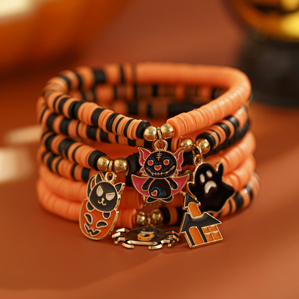 Halloween Spøgelses Armbåndssæt Julecharm Armbånd Kvinders Modetilbehør F