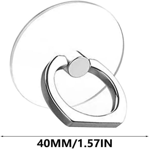 Transparent Mobiltelefon Ringhållare, Klar Telefonring Stativ, Klar Mobiltelefon Ringgrepp Ställ, Universal Ring Spänne Grepp