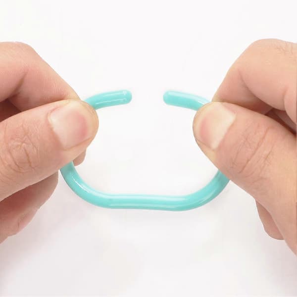 Form dusjforhengringer 12-pakning fleksible silikonkroker