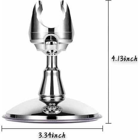 Brusehovedholder (sæt med 2), justerbar brusehovedholder, kromfinish