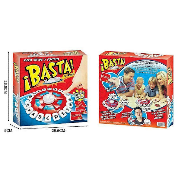 Parent-child interactive fast word game Quick thinking letter printing game Spanish version