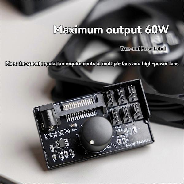 PWM fläkthastighetsregulator Hög effekt Sata DC-ström 4Pin fläktregulator NAS Server fläkthastighetskontroll PWM