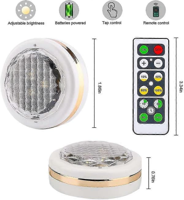 Trådlös LED-ljusramp med fjärrkontroll - WELLNGS