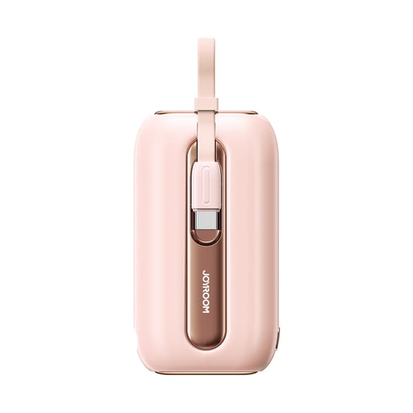 Värikäs sarja 22,5 W 10000 mAh mobiiliakku + 2-in-1-datakaapeli pink