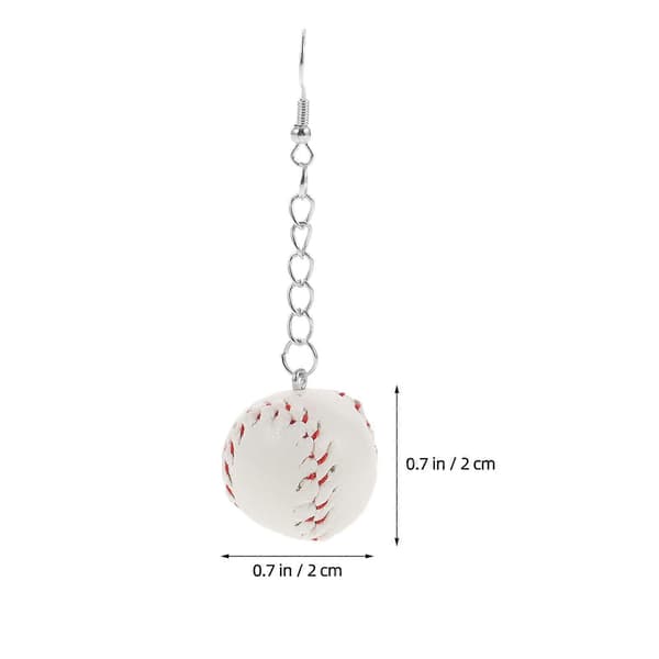 Baseballøredobber for kvinner 3D-par Dingle Smykker Sportsutstyr