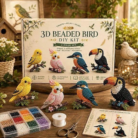 3D-helmimaailman tee-se-itse-paketti, luova askartelukokoelma useilla teemoilla A