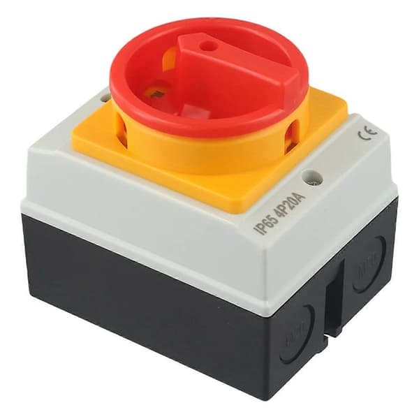 Hovedafbryder 4P 20A 440V Drejekontakt
