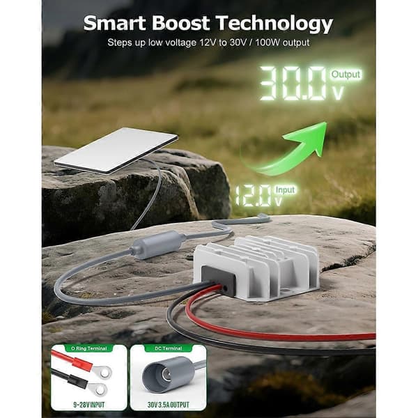 For Starlink Mini 12V-adapter DC Step Up-omformer 12V til 30V 3.5A Smart Boost for Starlink Mini strømforsyningskabel