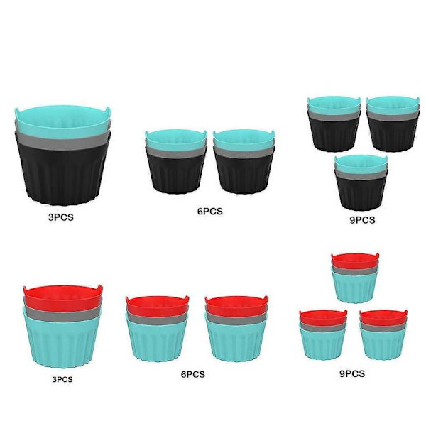 Silicone Muffin Mold Safe and Easy Baking Without Sticking Reusable Easy Release 3 Set
