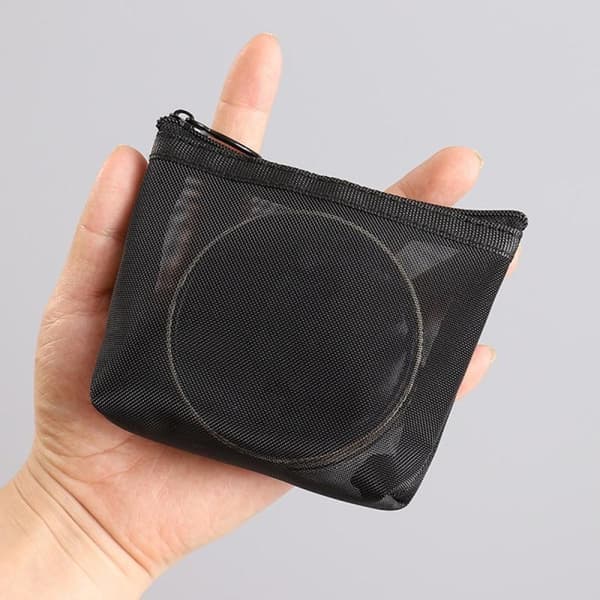 Mesh Cosmetic Bag Transparent Portable Cosmetic Storage Travel Li Four-piece Four-piece
