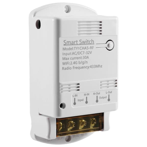 Wifi 30A Tuya Smart Switch Intelligenta Automationsmoduler APP Fjärrkontroll 12V 24V 20A Relä HÖG EFFEKT 4000W
