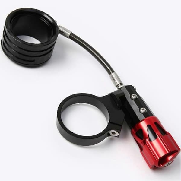 Universal bagstøddæmper forudindstillelig ring modificeret aluminiumslegering cylinder tilbehør rød Red    black