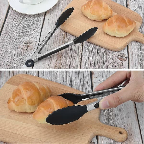 Serveringstång Kökstång - Halkfri Mattång, Hållbar, Non-stick (18 cm (4-pack))