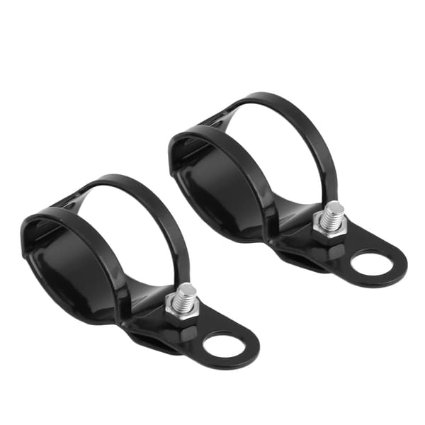 Motorcykelblinklysholdere kompatible med 30-45 mm scooterforgafler (sort)