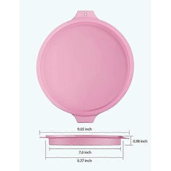4-delt silikonform for lagkake, 15 cm rund lekkasjesikker bakeform (grønn)