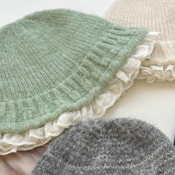 Unisex Strikket Spandhat Efterår Vinter Hat Casual Rejsehat Hverdagstøj Mode Tilbehør Grøn Black