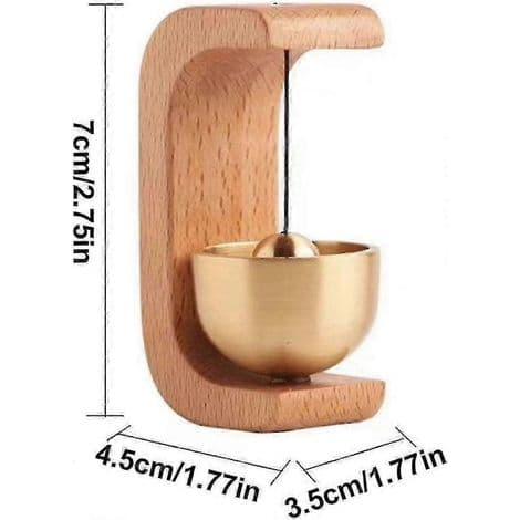 magnetisk dörrklocka i trä, dörrklocka i trä, kraftfull magnetisk dörrklocka