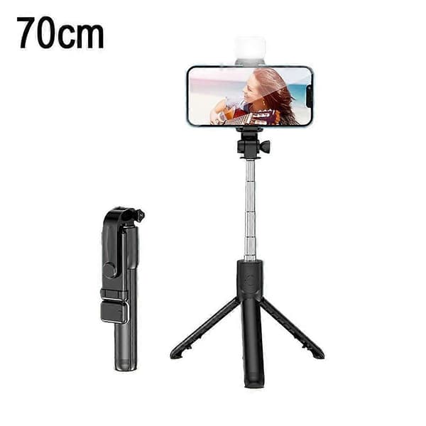 Mobiltelefon Bluetooth Selfie Stick Holder Fylllys G0R5 pink one size