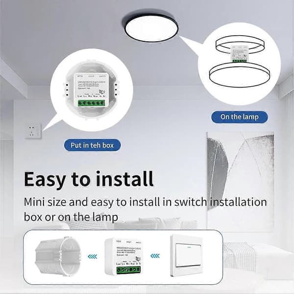 Kpl EWelink Wifi Smart Switch -moduuli 16A, yhteensopiva Gateway APP:n kanssa