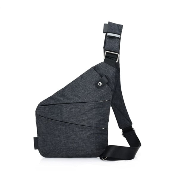 Sling Bag Crossbody Shoulder Bröst Back Pack Anti Theft Sash Bags för män kvinnor