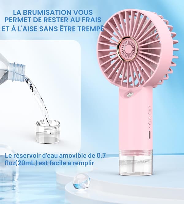FXI Bærbar Sprayvifte (rosa)