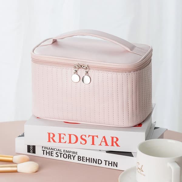 Bærbar Vandtæt Makeup Taske Rosa