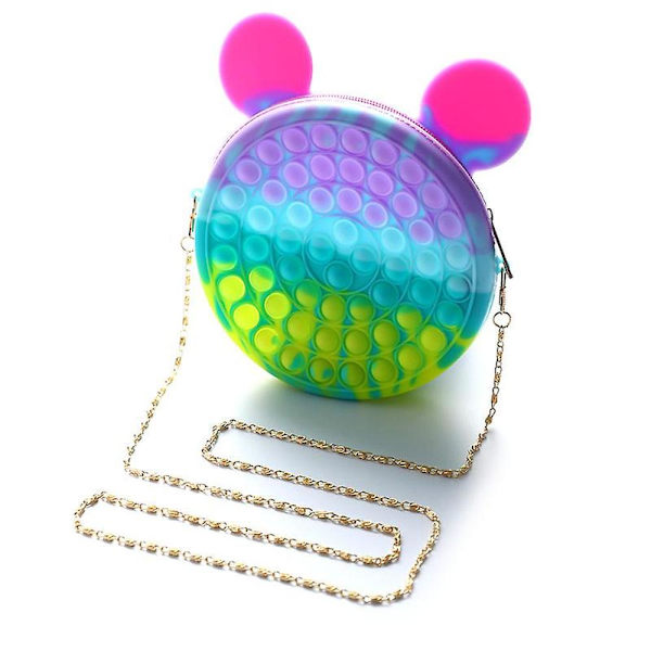 Pop Fidget Sensorisk Leksak Fidget Axelväska Yellow