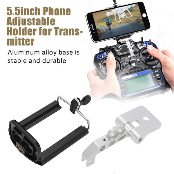 5,5 tommer justerbar telefonholder til Flysky FS-i6 FS-I6S FS-i6X sender