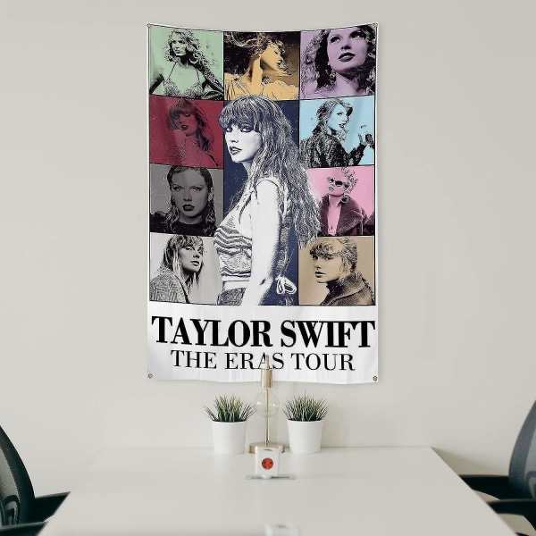 Berømt musiker Taylor Tapestry Flag 3x5 Ft For Room College Dorm Soverom Swift Decor Innendørs og utendørs dekorasjon