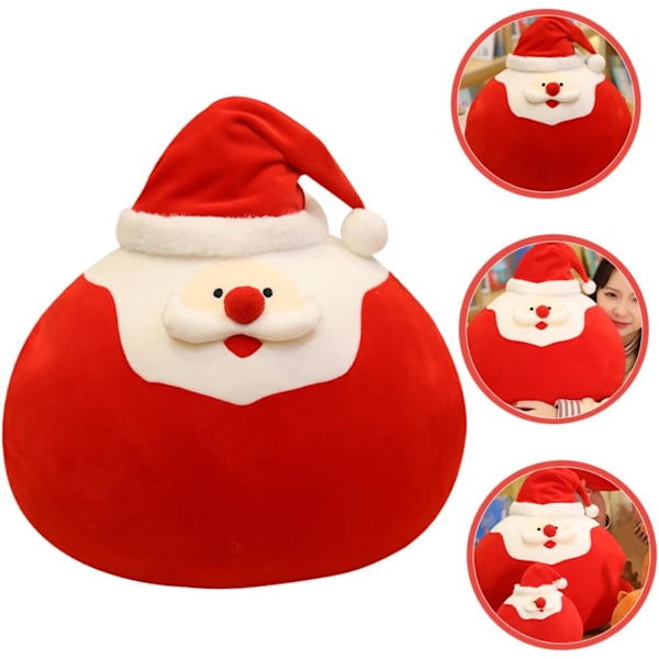 Julplyschkudde Fylld Tomte Fyllda Kaniner Juldekorationer Leksaker för Barn Leksaker Tomte Plysch Röd