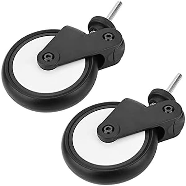 Replacement Wheels for Stroller, Front/Rear Wheels, 360 Degree Rotation, (A Pair of Front Wheels)
