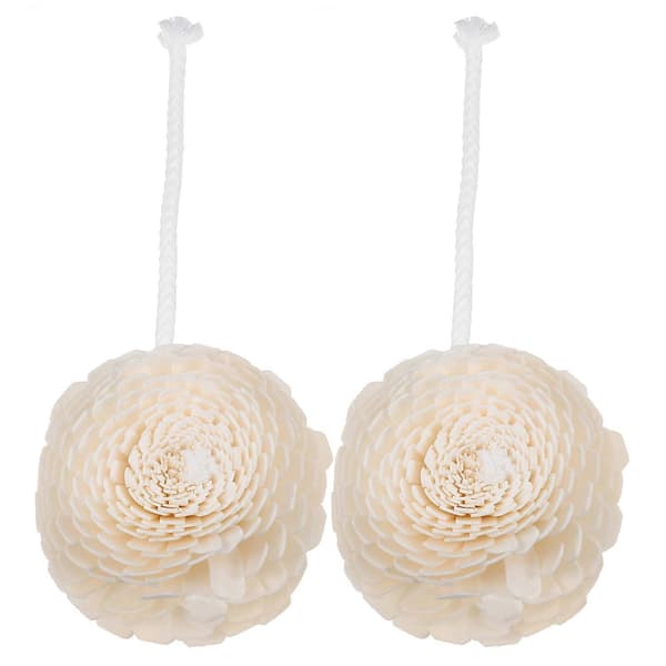 2 stk. dekorativ blomsterduftspreder kunstig blomst DIY indretning håndværk blomsteraroma diffuser